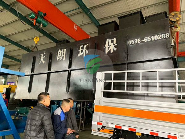 Guangxi Liuzhou MBR membrane sewage treatment equipment delivery